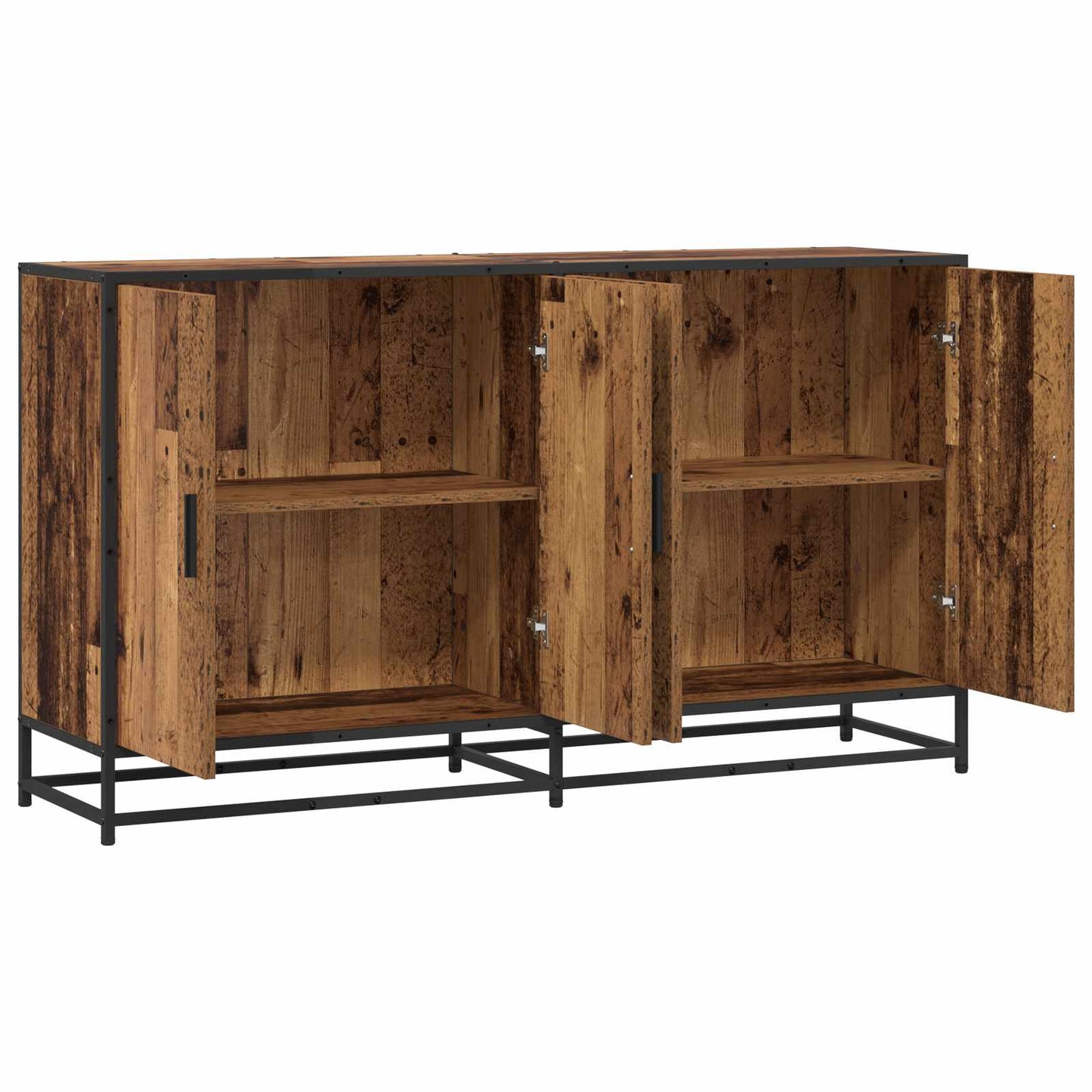 vidaXL Sideboard Old Wood 134 x 35 x 76 cm Engineered Wood