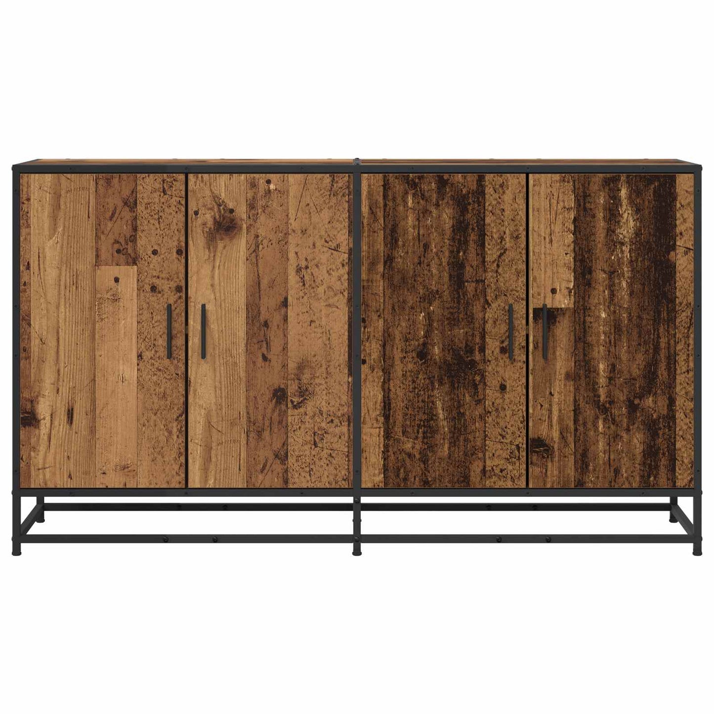 vidaXL Sideboard Old Wood 134 x 35 x 76 cm Engineered Wood