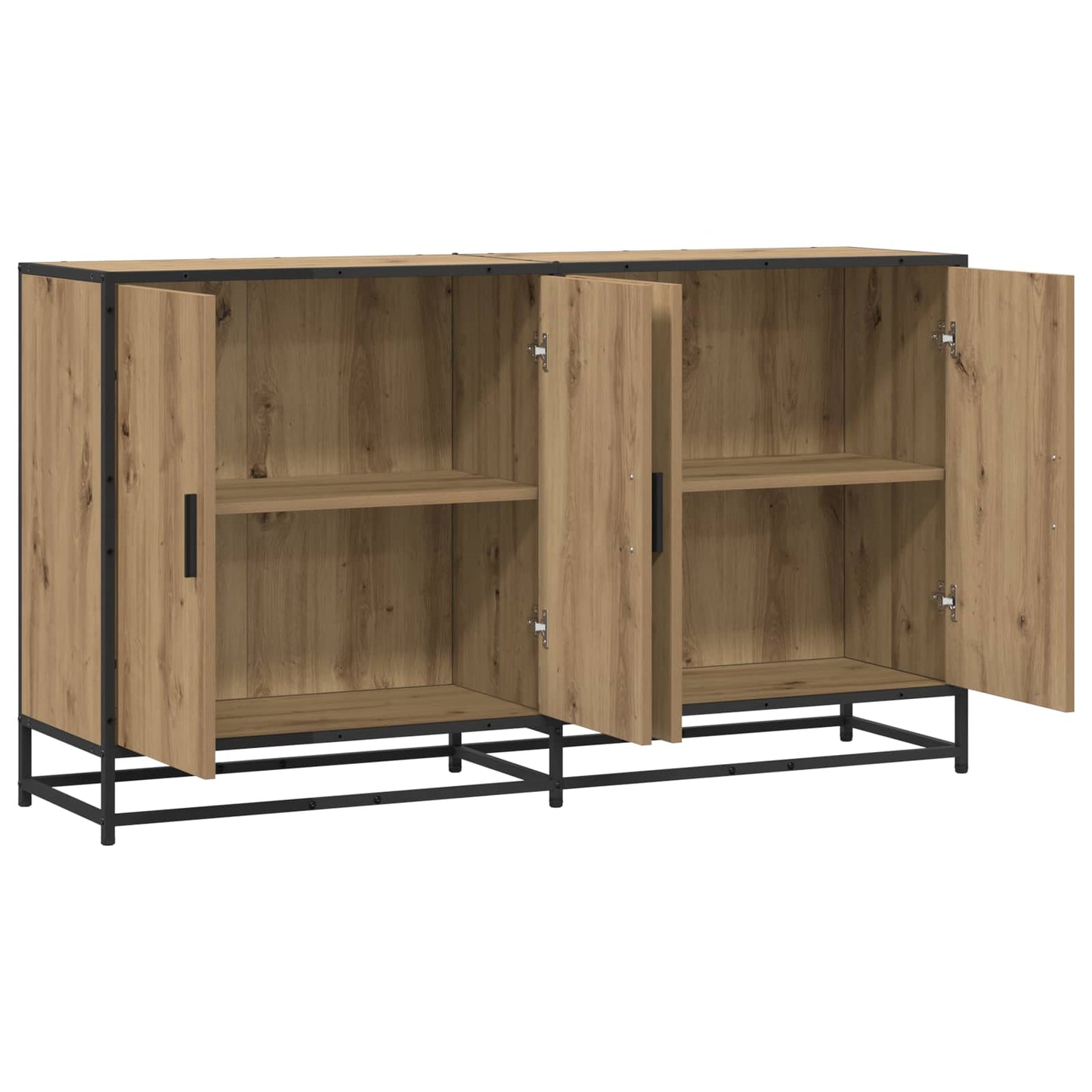 vidaXL Sideboard Artisan Oak 134 x 35 x 76 cm Engineered Wood