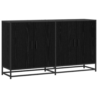 vidaXL Sideboard Black Oak 134 x 35 x 76 cm Engineered Wood