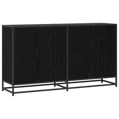 vidaXL Sideboard Black Oak 134 x 35 x 76 cm Engineered Wood