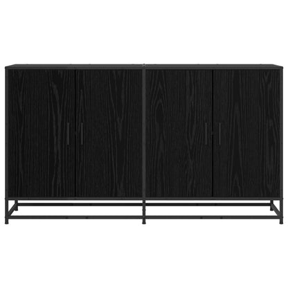 vidaXL Sideboard Black Oak 134 x 35 x 76 cm Engineered Wood