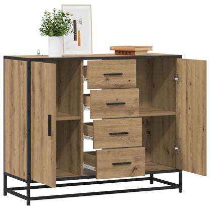 vidaXL Sideboard Artisan Oak 92 x 35 x 76 cm Engineered Wood