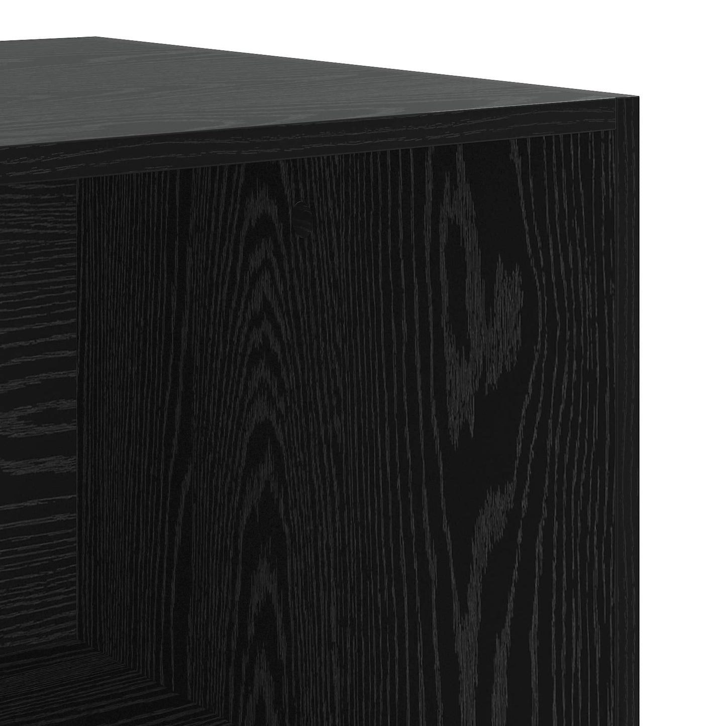vidaXL Wardrobe with Shelf Black oak 100 x 50 x 200 cm Engineered Wood
