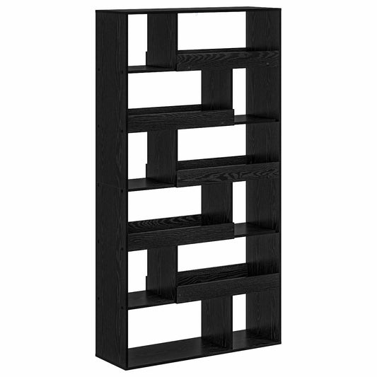 vidaXL Book Shelf 100 x 33 x 156.5 cm Engineered Wood Black oak