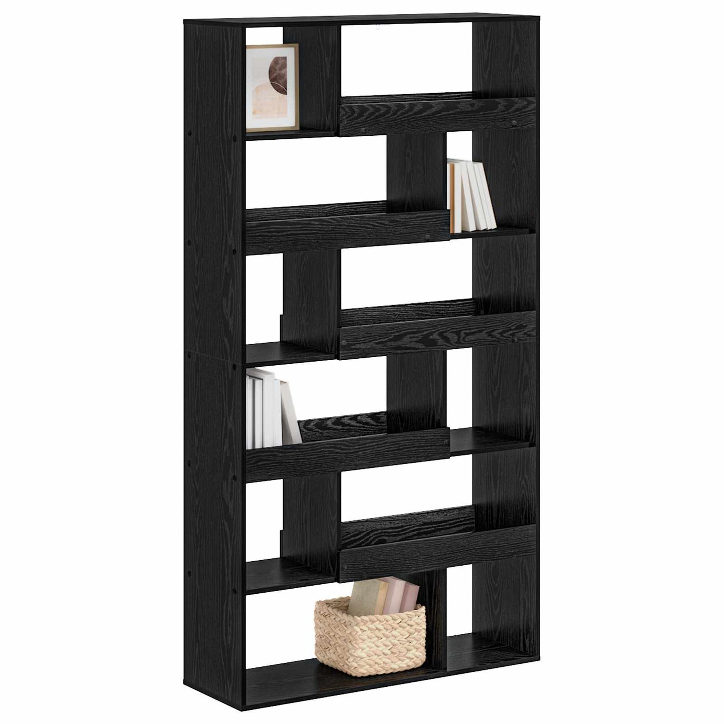 vidaXL Book Shelf Black oak 100 x 33 x 156.5 cm Engineered Wood