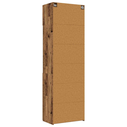 vidaXL Storage Cabinet with Shelves Old Wood 70 x 42.5 x 225 cm