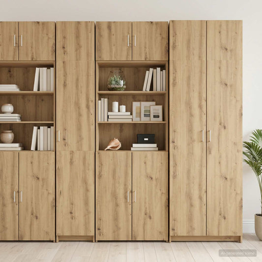 vidaXL Storage Cabinet with Shelves Artisan Oak 70 x 42.5 x 225 cm
