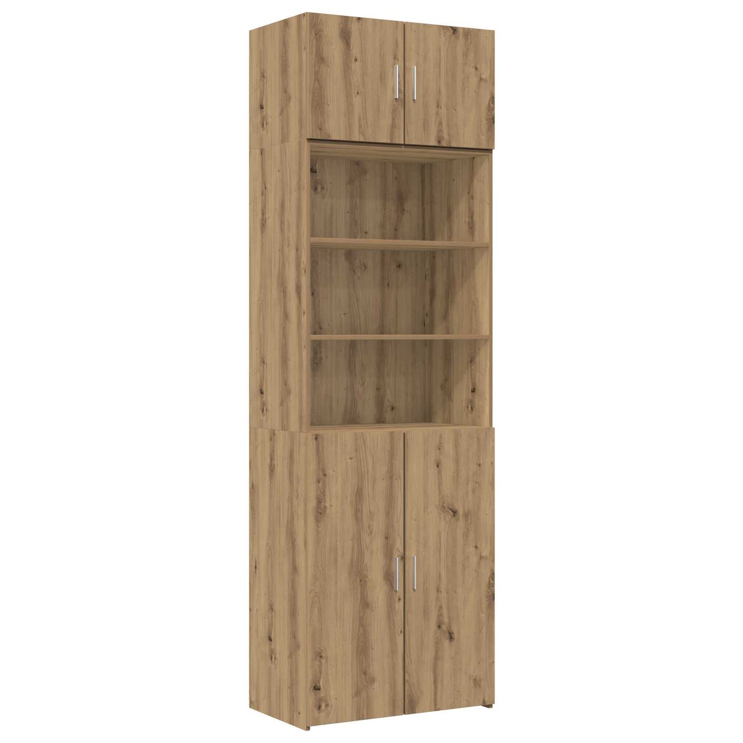 vidaXL Storage Cabinet with Shelves Artisan Oak 70 x 42.5 x 225 cm