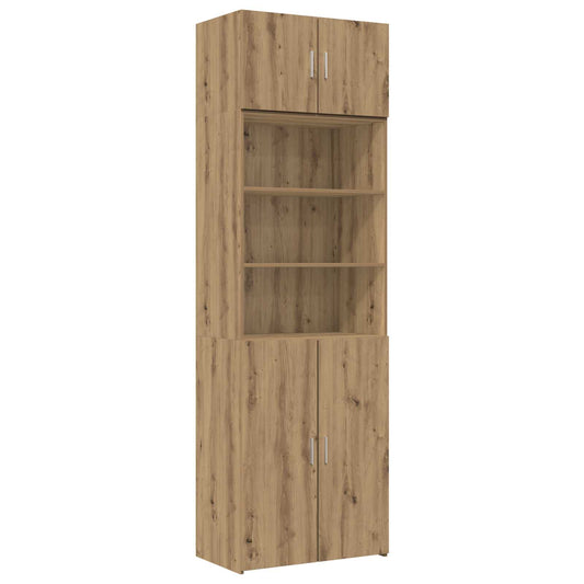 vidaXL Storage Cabinet with Shelves Artisan Oak 70 x 42.5 x 225 cm