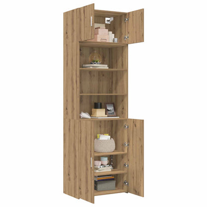 vidaXL Storage Cabinet with Shelves Artisan Oak 70 x 42.5 x 225 cm