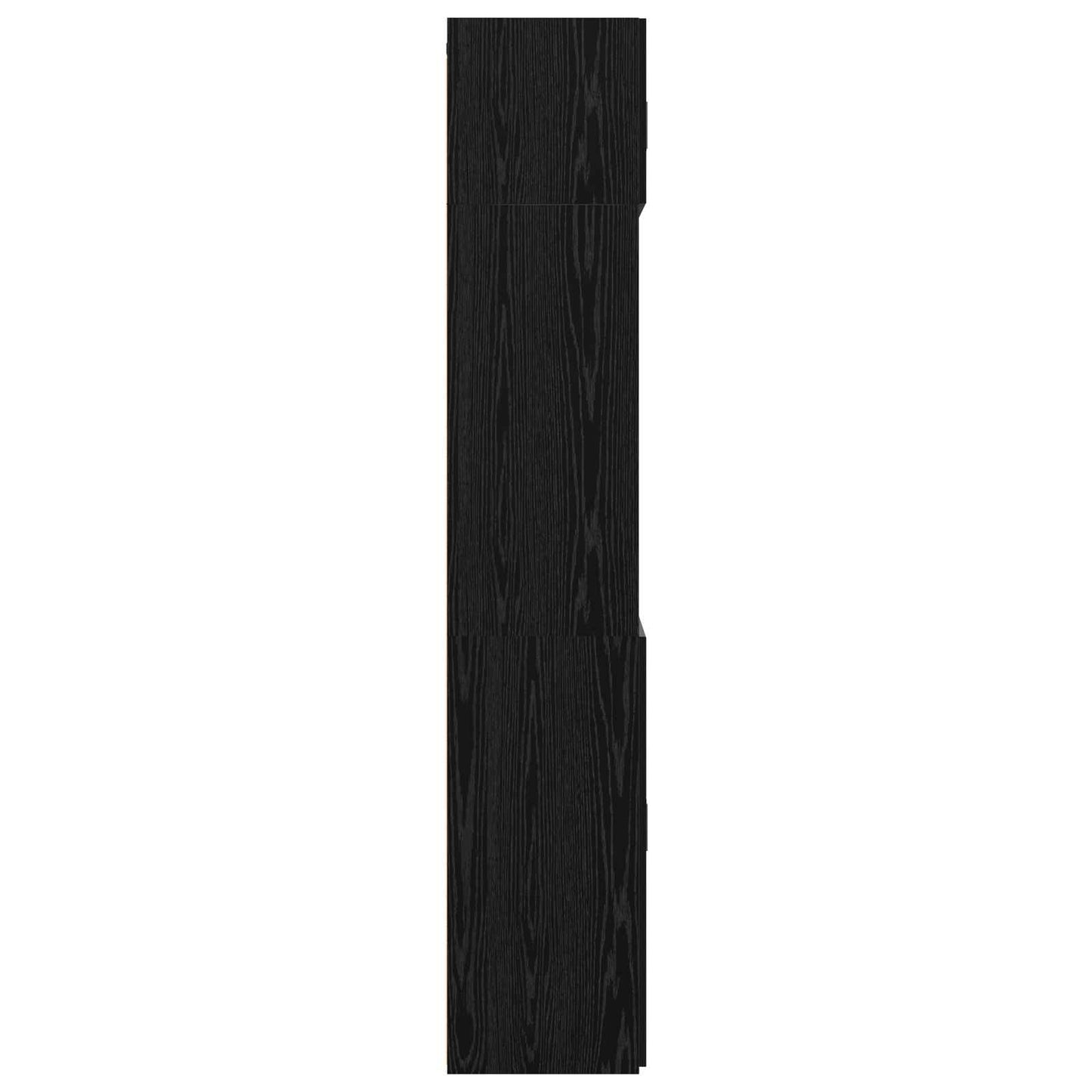 vidaXL Storage Cabinet with Shelves Black Oak 70 x 42.5 x 225 cm