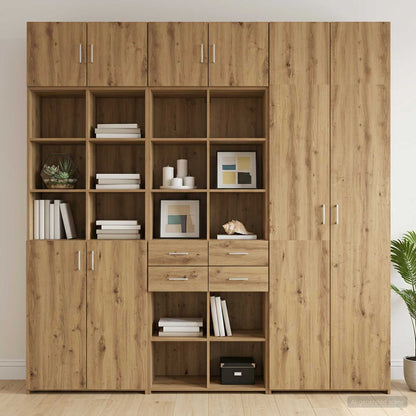 vidaXL Storage Cabinet with Shelves Artisan Oak 70 x 42.5 x 225 cm