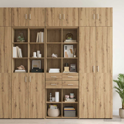 vidaXL Storage Cabinet with Shelves Artisan Oak 70 x 42.5 x 225 cm