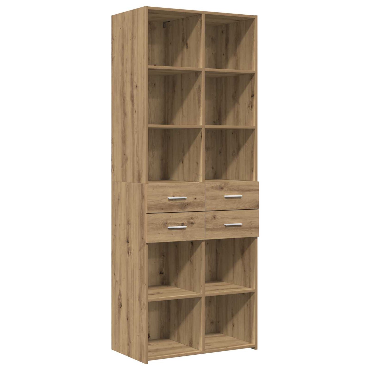 vidaXL Storage Cabinet with Shelves Artisan Oak 70 x 42.5 x 225 cm