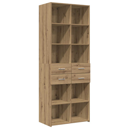 vidaXL Storage Cabinet with Shelves Artisan Oak 70 x 42.5 x 225 cm
