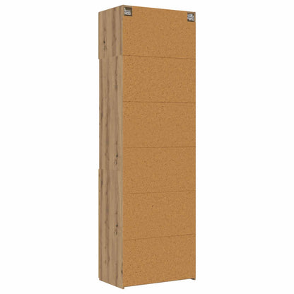 vidaXL Storage Cabinet with Shelves Artisan Oak 70 x 42.5 x 225 cm