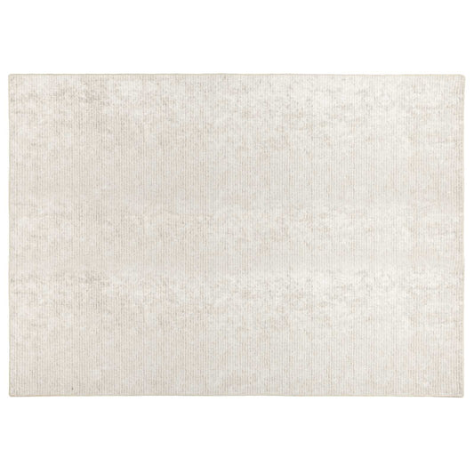 vidaXL Rug Cream 190 x 300 cm 100% Polyester 3 mm Washable