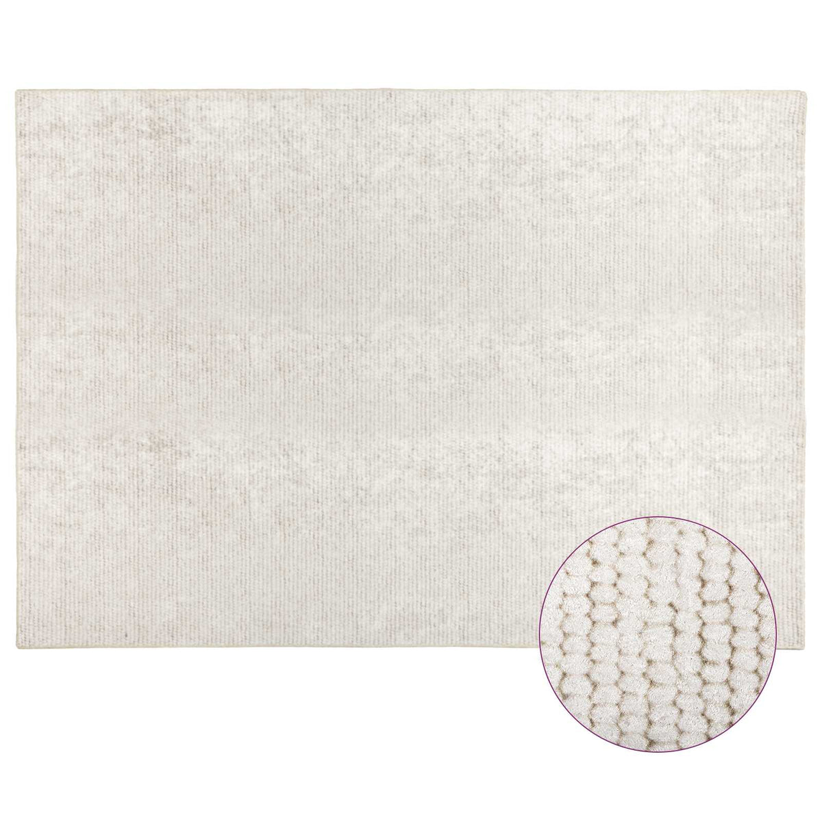 vidaXL Rug Cream 300 x 400 cm 100% Polyester 3 mm Washable