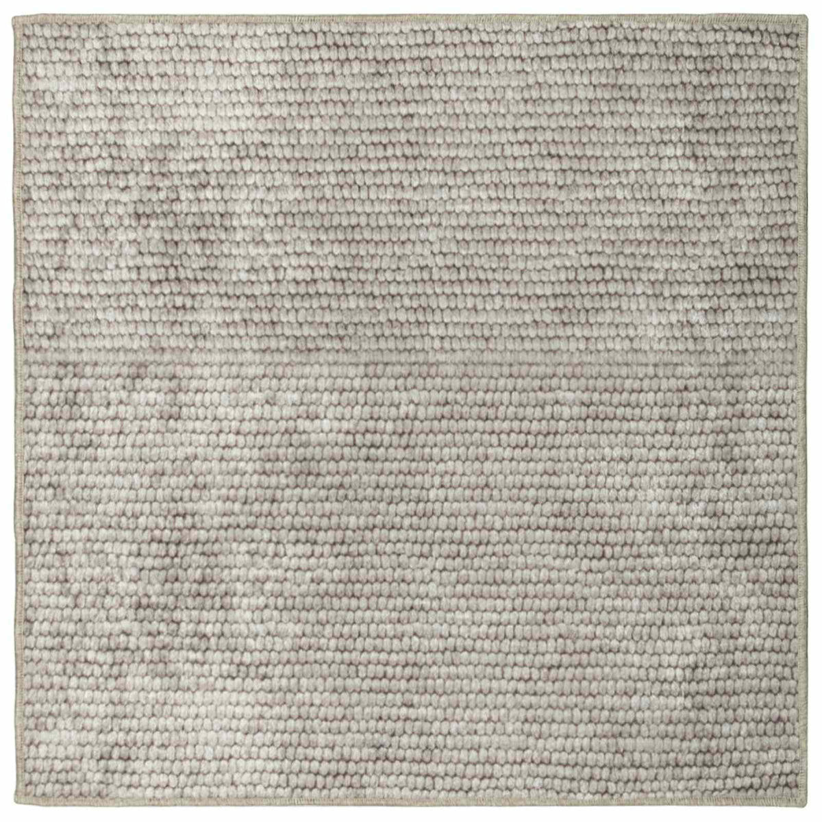vidaXL Rug Beige 100 x 100 cm 100% Polyester 3 mm Washable
