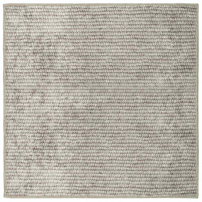 vidaXL Rug Beige 100 x 100 cm 100% Polyester 3 mm Washable
