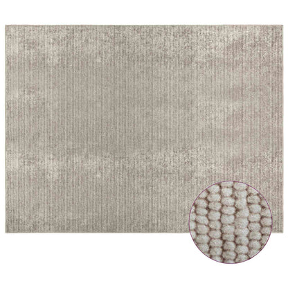 vidaXL Rug Beige 300 x 400 cm 100% Polyester 3 mm Washable