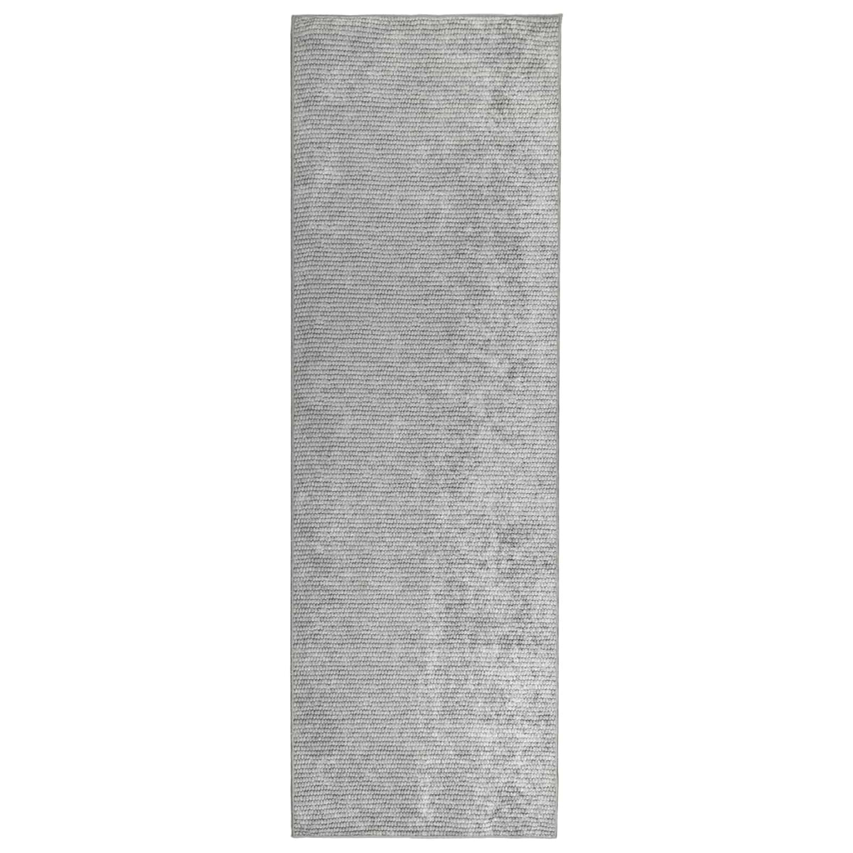 vidaXL Rug Grey 50 x 100 cm 100% Polyester 3 mm Washable
