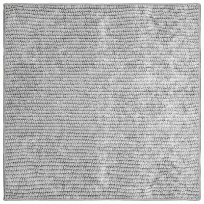 vidaXL Rug Grey 100 x 100 cm 100% Polyester 3 mm Washable