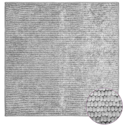 vidaXL Rug Grey 100 x 100 cm 100% Polyester 3 mm Washable