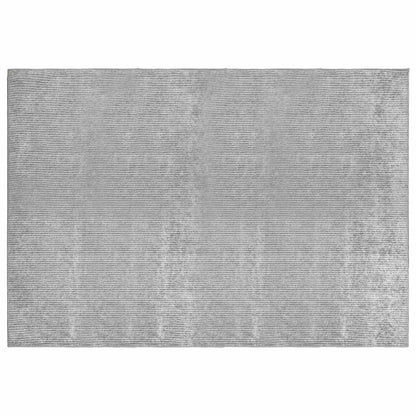 vidaXL Rug Grey 120 x 180 cm 100% Polyester 3 mm Washable