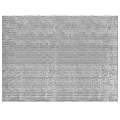 vidaXL Rug Grey 300 x 400 cm 100% Polyester 3 mm Washable