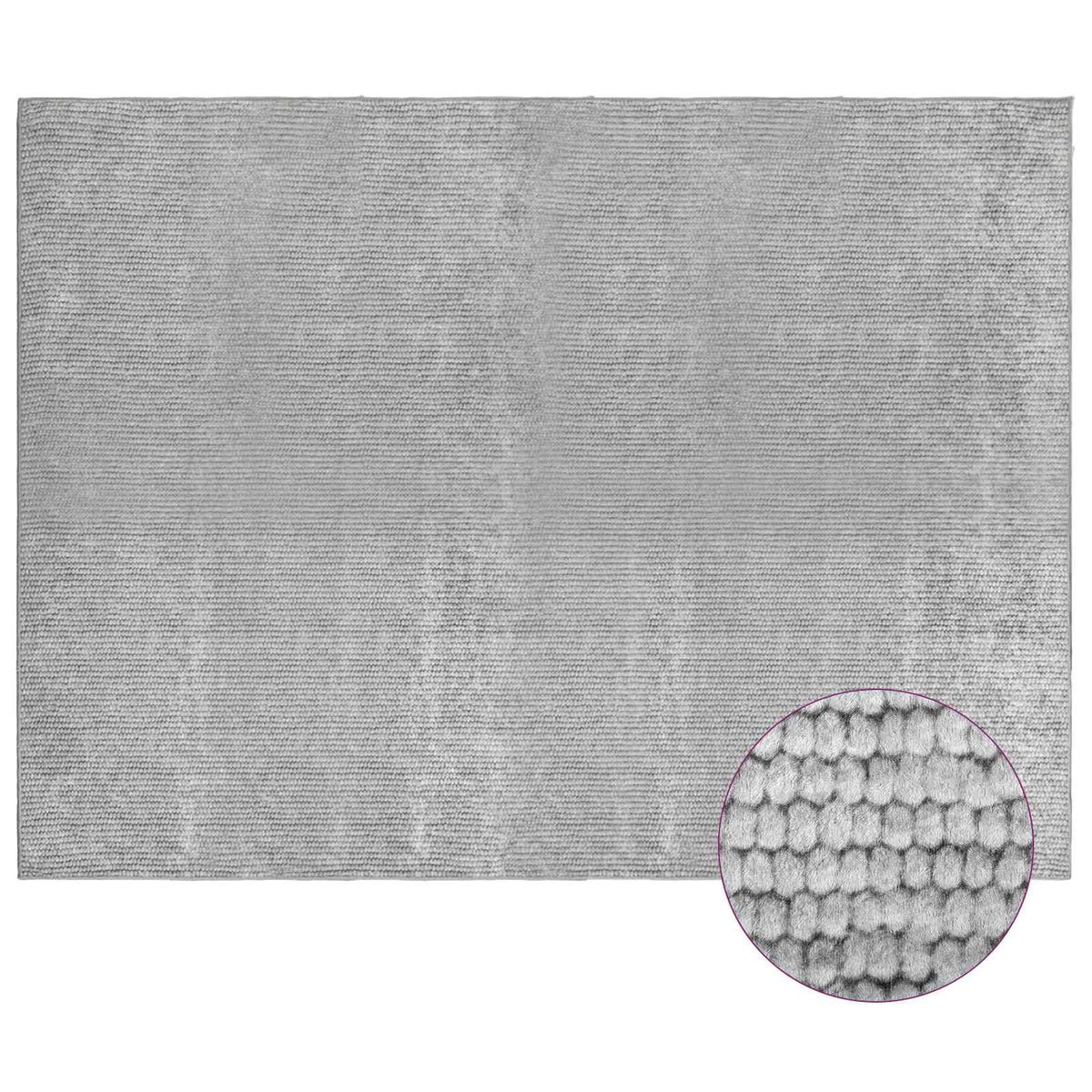 vidaXL Rug Grey 300 x 400 cm 100% Polyester 3 mm Washable
