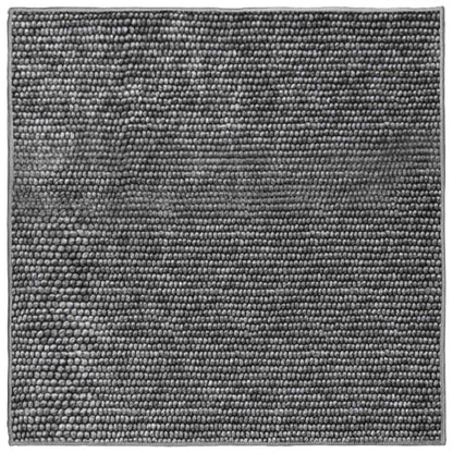 vidaXL Rug Anthracite 100 x 100 cm 100% Polyester 3 mm Washable