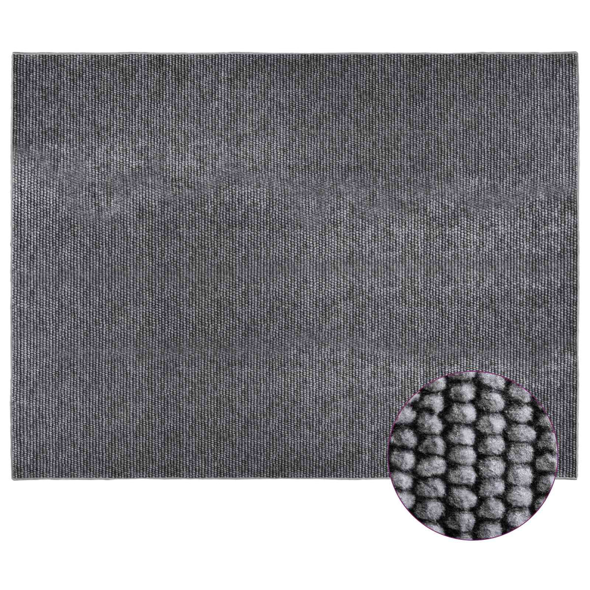 vidaXL Rug Anthracite 300 x 400 cm 100% Polyester 3 mm Washable