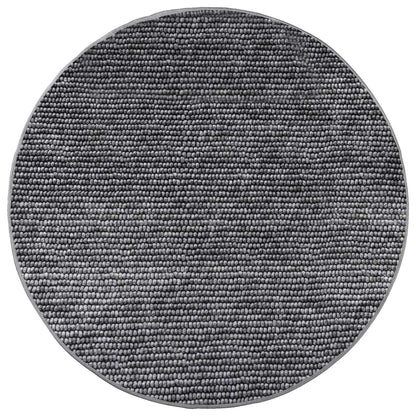 vidaXL Rug Anthracite Ø 120 cm 100% Polyester 3 mm Washable