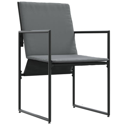 vidaXL Garden Dining Set 5 pcs Black and Anthracite 140 x 70 x 73 cm