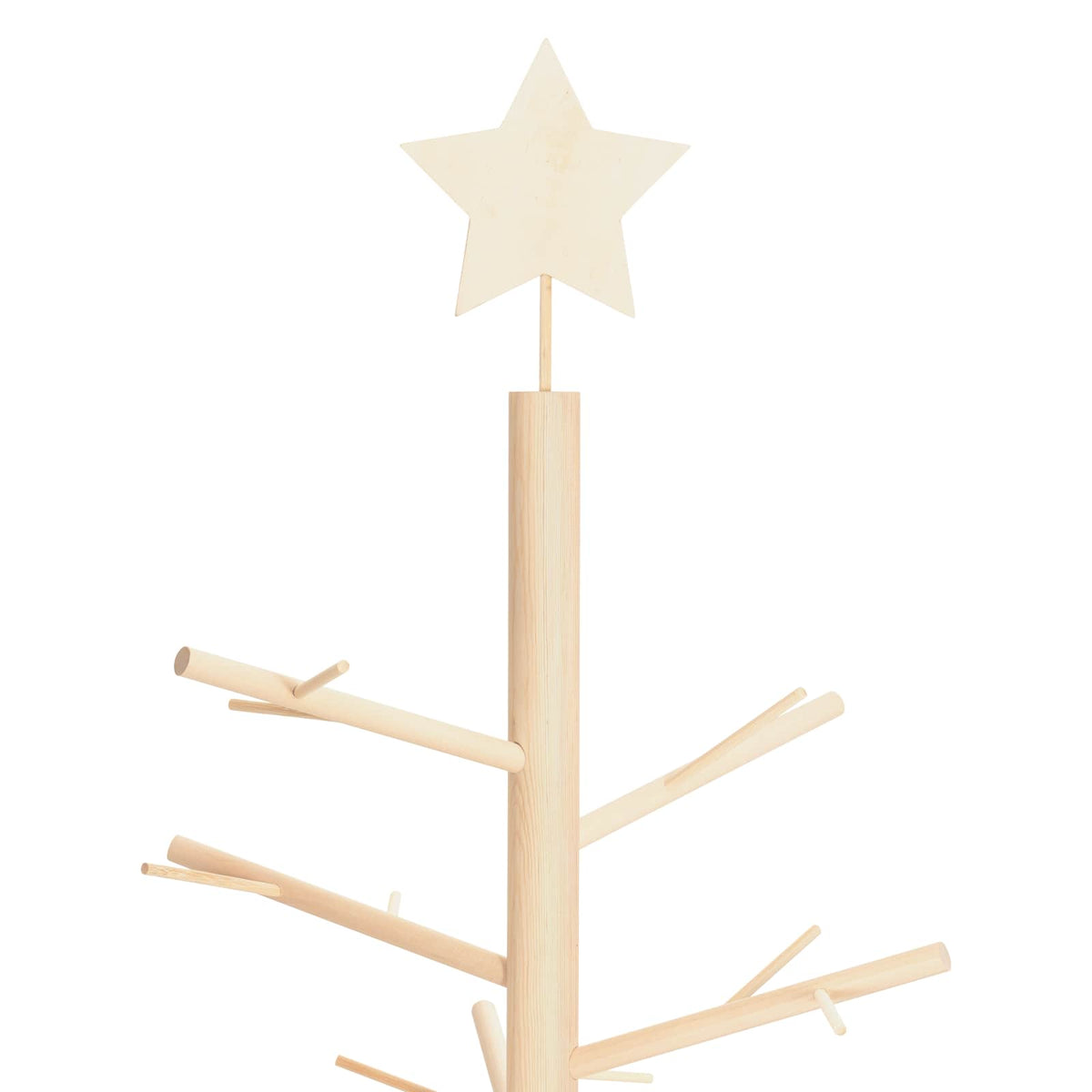 vidaXL Wooden Christmas Tree KOTKA 240 cm Bamboo and Solid Pine Wood