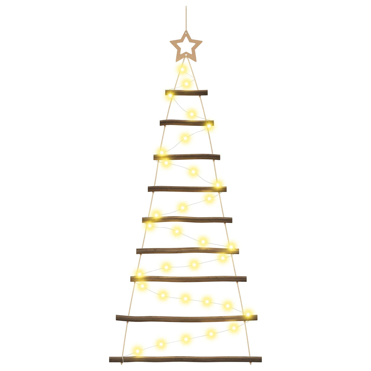vidaXL Hanging Christmas Tree 120 cm 50 LEDs Warm White