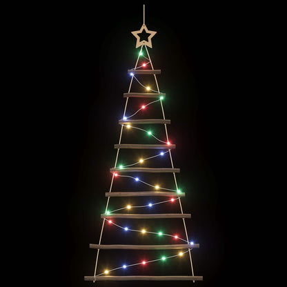 vidaXL Hanging Christmas Tree 120 cm 50 LEDs Multicolour