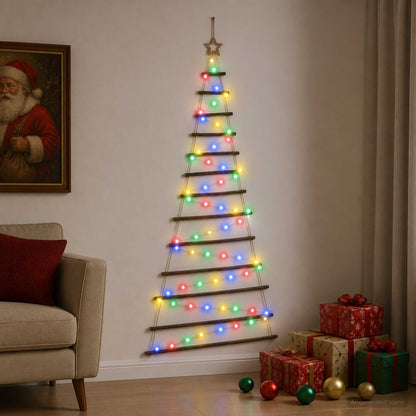 vidaXL Hanging Christmas Tree 180 cm 100 LEDs Multicolour