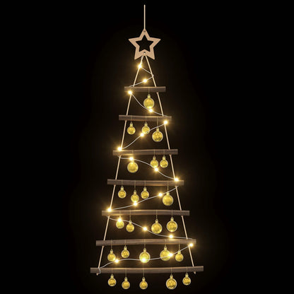 vidaXL Hanging Christmas Tree with Baubles 90 cm 30 LEDs Warm White