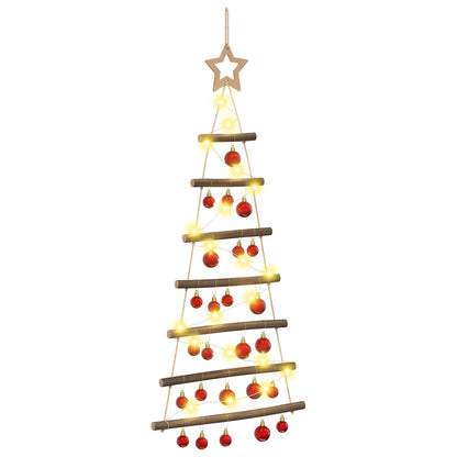 vidaXL Hanging Christmas Tree with Baubles 90 cm 30 LEDs Warm White