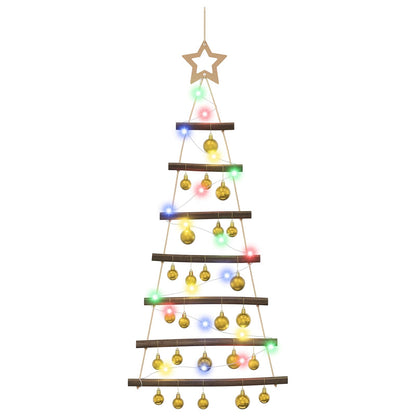 vidaXL Hanging Christmas Tree with Baubles 90 cm 30 LEDs Multicolour