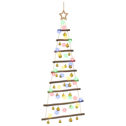 vidaXL Hanging Christmas Tree with Baubles 120 cm 50 LEDs Multicolour