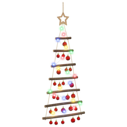vidaXL Hanging Christmas Tree with Baubles 90 cm 30 LEDs Multicolour