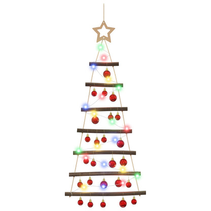 vidaXL Hanging Christmas Tree with Baubles 90 cm 30 LEDs Multicolour