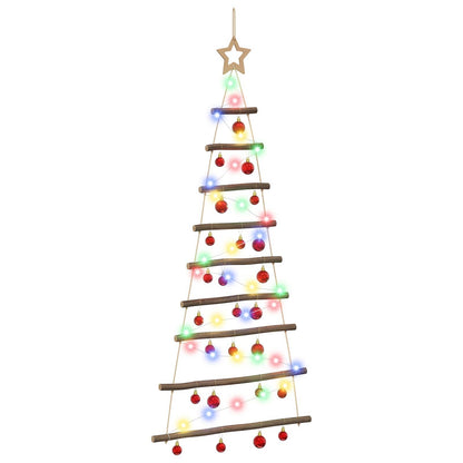 vidaXL Hanging Christmas Tree with Baubles 120 cm 50 LEDs Multicolour