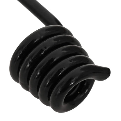 vidaXL Hooks 24 pcs Black 4 mm x 5 cm Steel