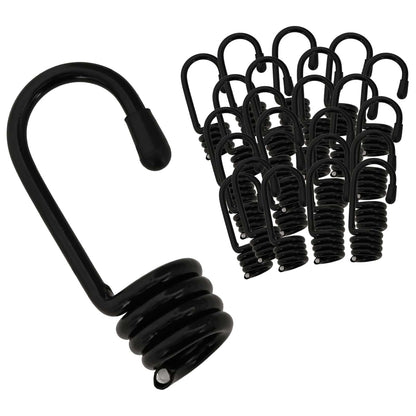 vidaXL Hooks 100 pcs Black 8 mm x 5 cm Steel