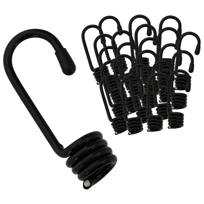 vidaXL Hooks 100 pcs Black 10 mm x 5 cm Steel